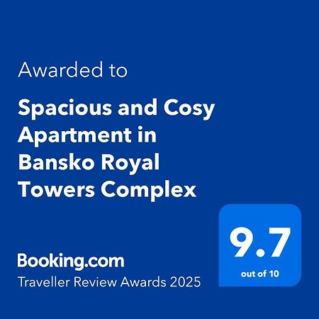 Spacious And Cosy Apartment In Bansko Royal Towers Complex Ngoại thất bức ảnh